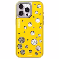 قاب YOUNGKIT یانگکیت Yellow Polka Dots Quicksand Magsafe Series مناسب برای Apple iPhone 15 Pro