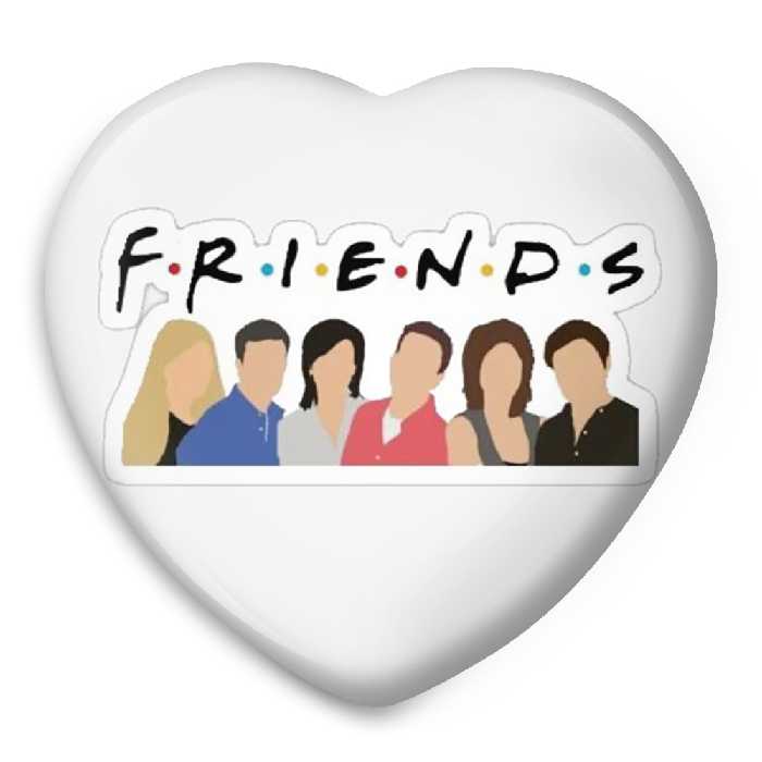 پیکسل خندالو طرح سریال فرندز مدل قلبی کد 3140