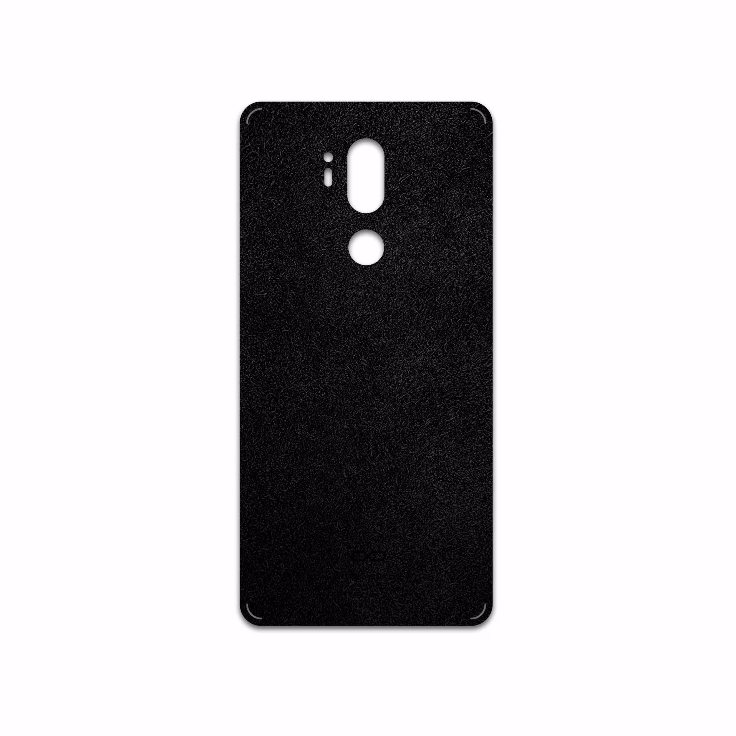 برچسب پوششی ماهوت مدل Black-Chamois-Leather مناسب برای گوشی موبایل ال جی G7 PLUS THINQ