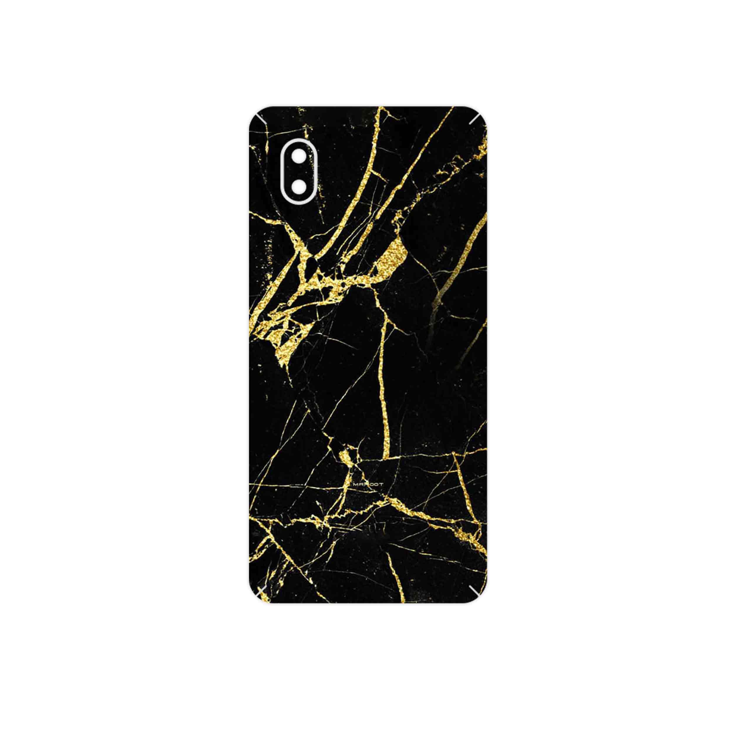 برچسب پوششی ماهوت مدل Graphite_Gold_Marble مناسب برای گوشی موبایل سامسونگ Galaxy A01 Core