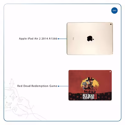 برچسب پوششی ماهوت مدل Red-Dead-Redemption-Game مناسب برای تبلت اپل iPad Air 2 2014 A1566