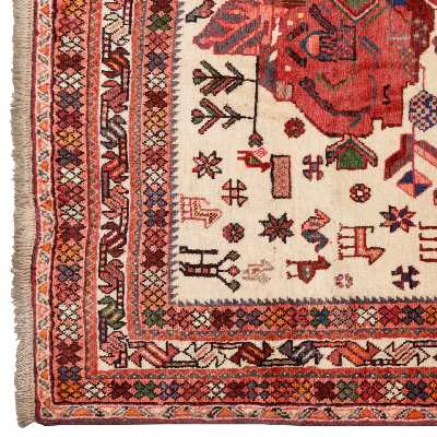 فرش قدیمی دستباف دو متری سی پرشیا کد 187223