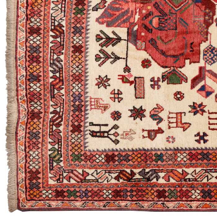 فرش قدیمی دستباف دو متری سی پرشیا کد 187223