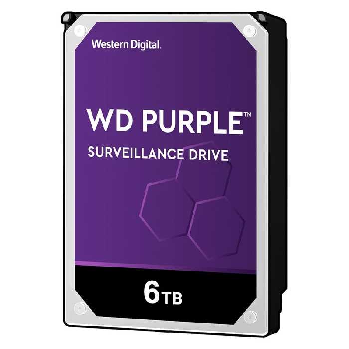 هارد دیسک اینترنال وسترن دیجیتال مدل Purple WD64PURZ ظرفیت 6 ترابایت