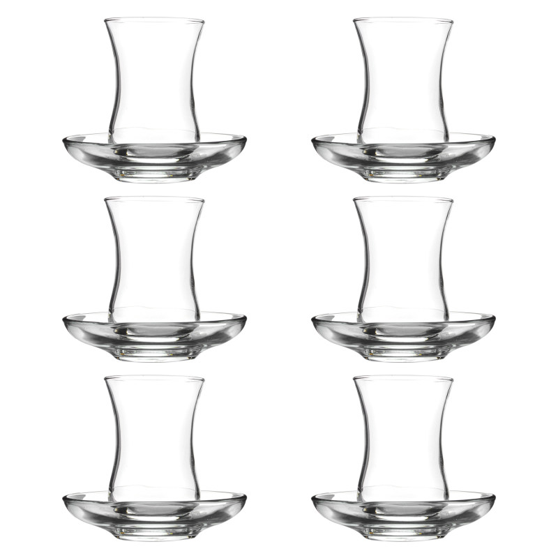 ست فنجان و نعلبکی 12 پارچه لاو مدل L-A-V 12