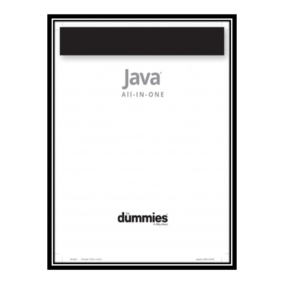 کتاب 	 Java All-In-One for Dummies [true PDF] اثر Doug Lowe انتشارات مؤلفین طلایی