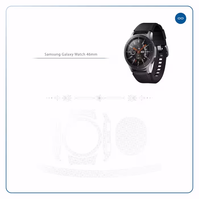 برچسب ماهوت طرح Cloud-Transparent مناسب برای ساعت هوشمند سامسونگ Galaxy Watch 46mm
