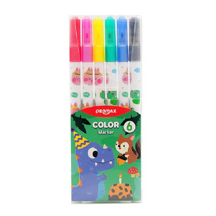ماژیک رنگ آمیزی مدل پن مکس بسته 6 عددی | چاوه