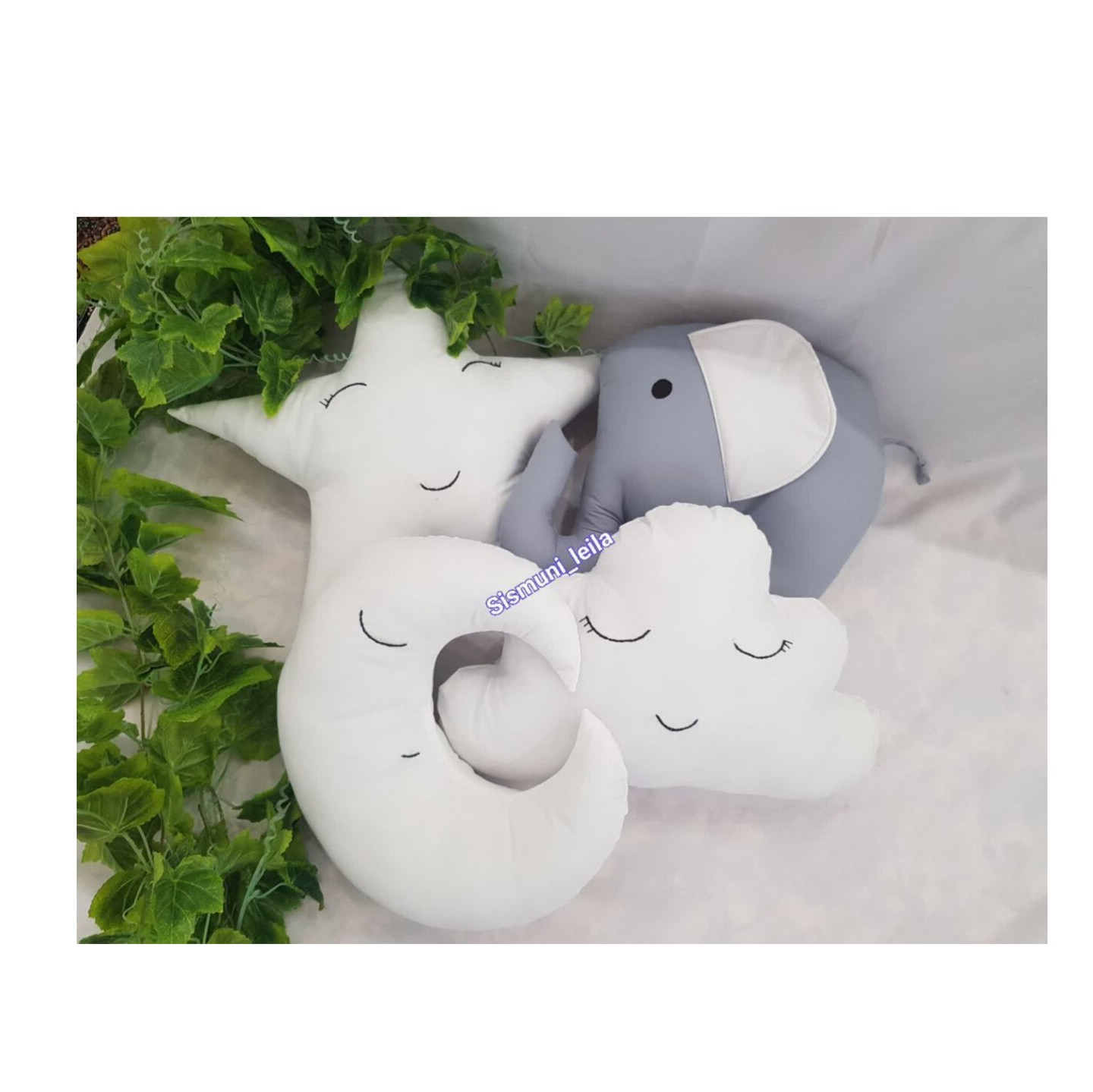 کوسن عروسکی ماه و ستاره ابر و حیوانات(پس کرایه)