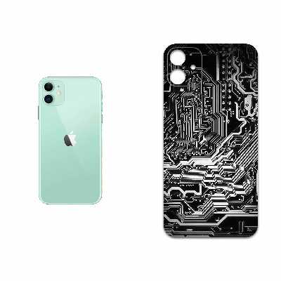 برچسب پوششی ماهوت مدل Black Printed Circuit Board مناسب برای گوشی موبایل اپل iPhone 11