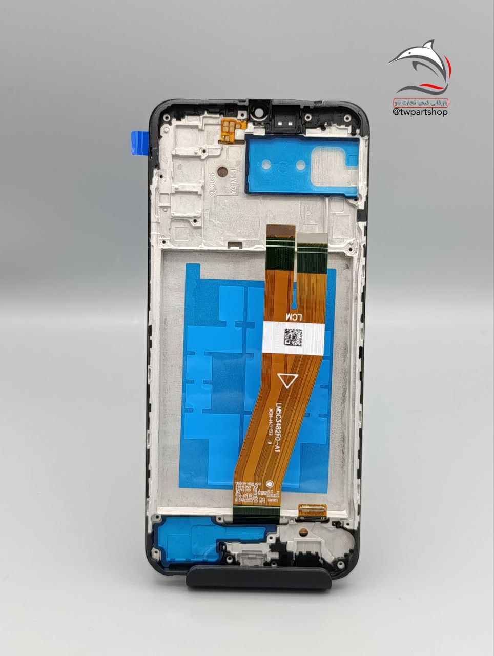 LCD Samsung A025G M025 (A02s M02s ) ( Frame) Black Service Pack شرکتی با فرم