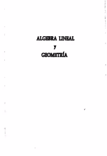 خرید و دانلود نسخه کامل کتاب Álgebra Lineal y Geometría