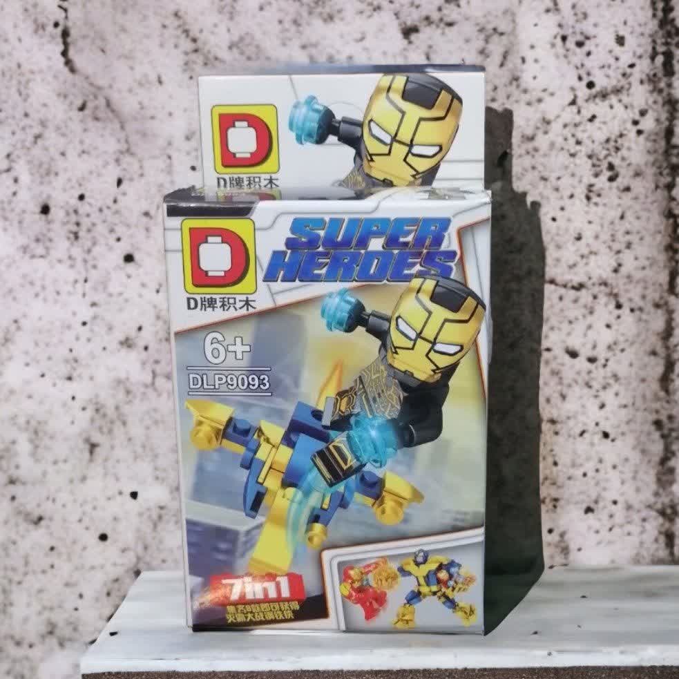 لگو آیرون من سیاه با سفینه
