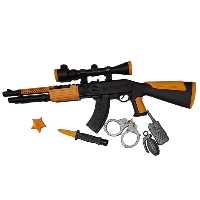 ست تفنگ بازی مدل مسلسل سوپر کماندو