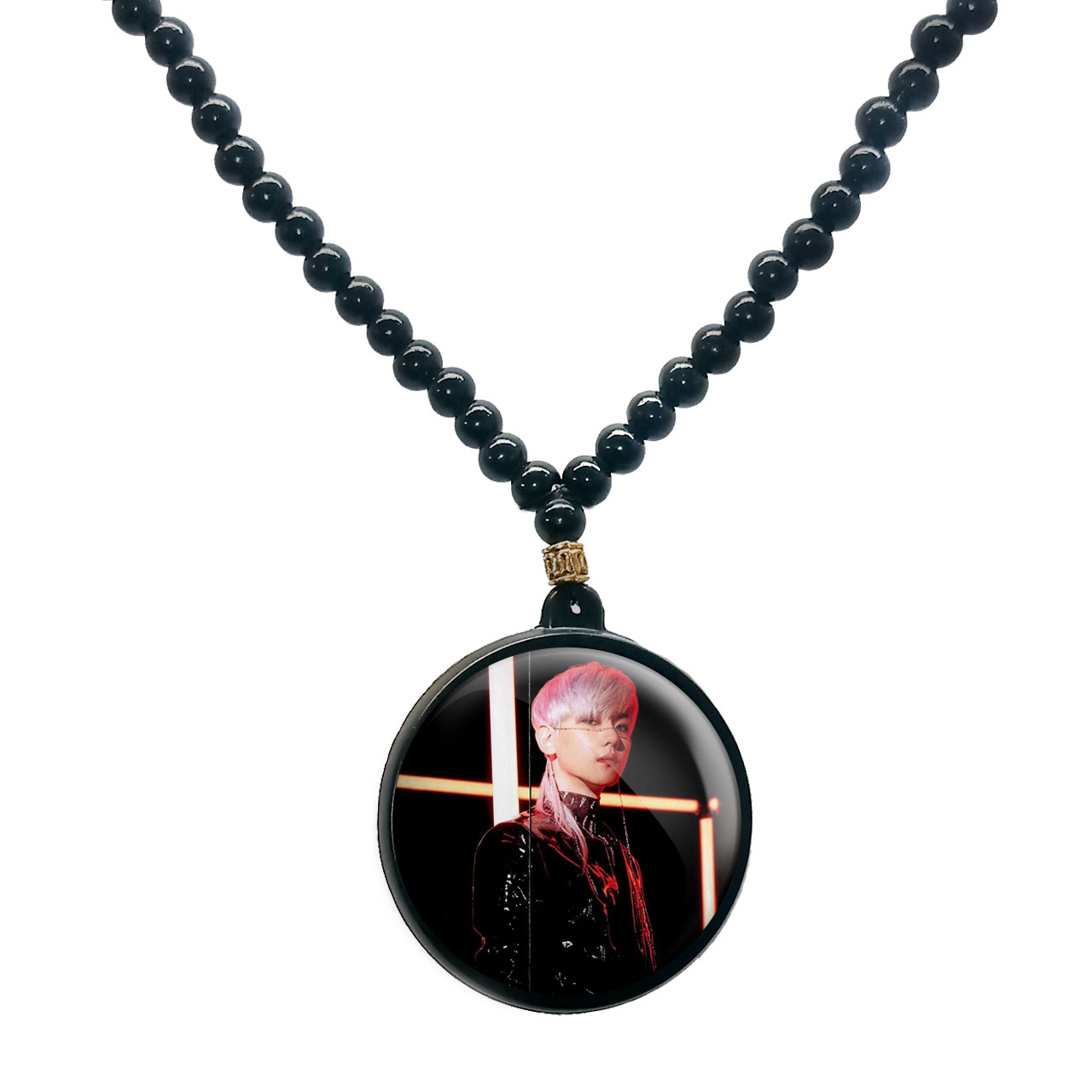 گردنبند پرمانه طرح exo کد pmd.13894 مدل دو طرفه