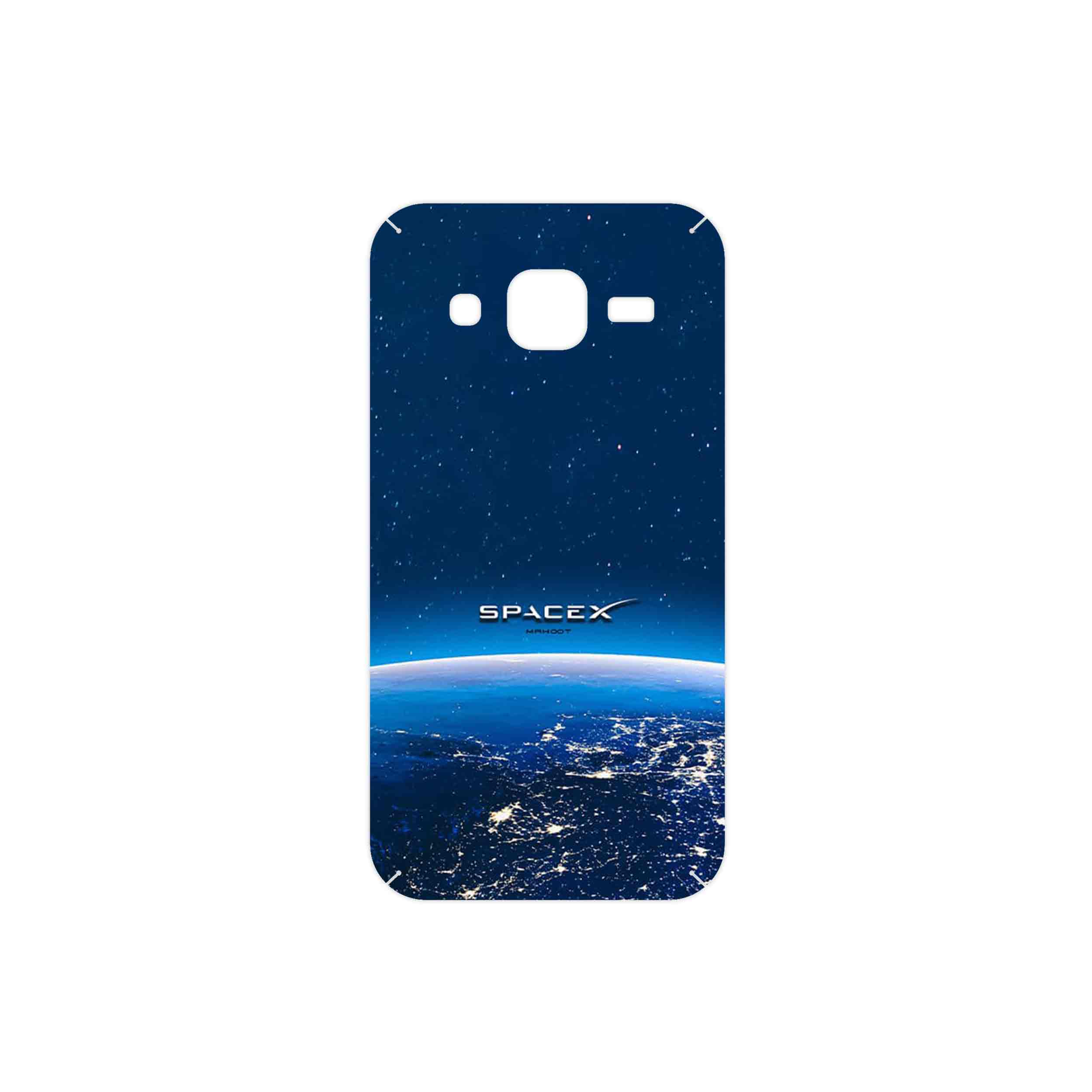 برچسب پوششی ماهوت مدل Space X مناسب برای گوشی موبایل سامسونگ Galaxy Core Prime