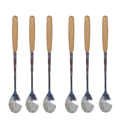 قاشق شربت خوری طرح ماربل بسته 6 عددی