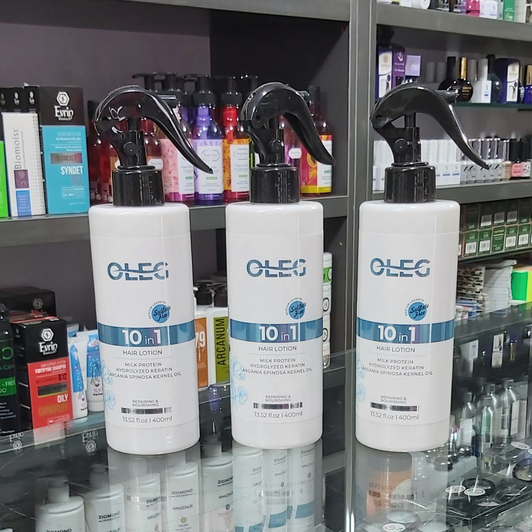 لوسیون 10در 1 مو اولگ . تقویت کننده حاوی پروتئین 400 میل