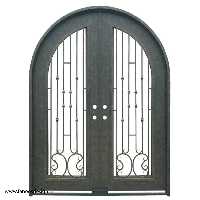 درب کلاسیک ورودی ساختمان آهنی دو لنگه گد 2206