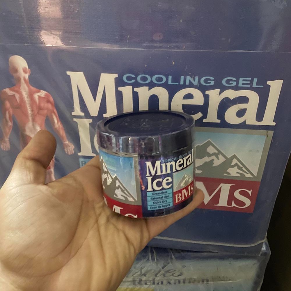 ژل درد مینرال آیس بی ام اس کاسه ای 200 گرم BMS MINERAL ICE ژل خنک کننده ویکس