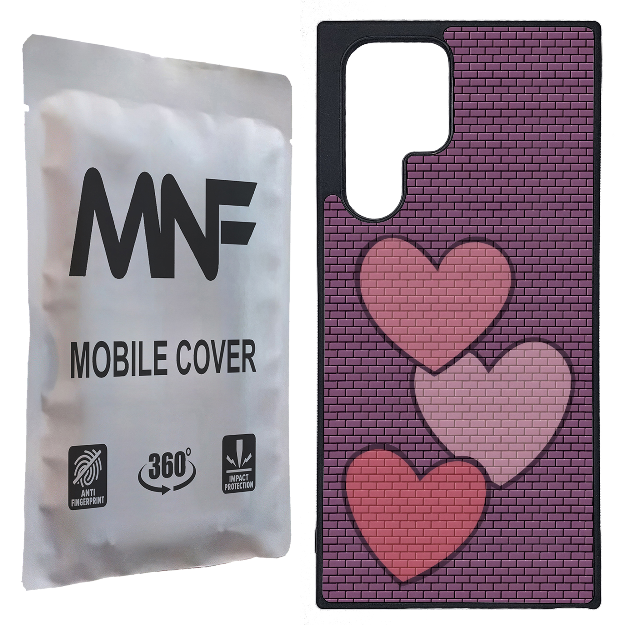 کاور ام ان اف طرح دیوار قلبی کد P-017 مناسب برای گوشی موبایل سامسونگ Galaxy S22 Ultra