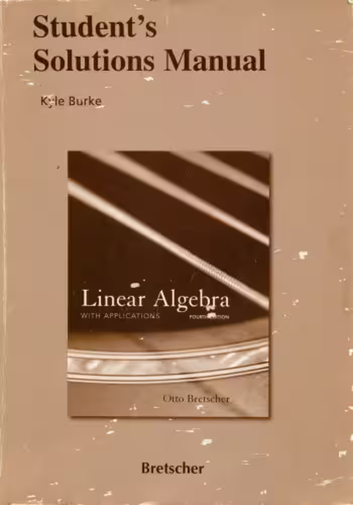 خرید و دانلود نسخه کامل کتاب Student's Solutions Manual for Linear Algebra with Applications, Fourth Edition