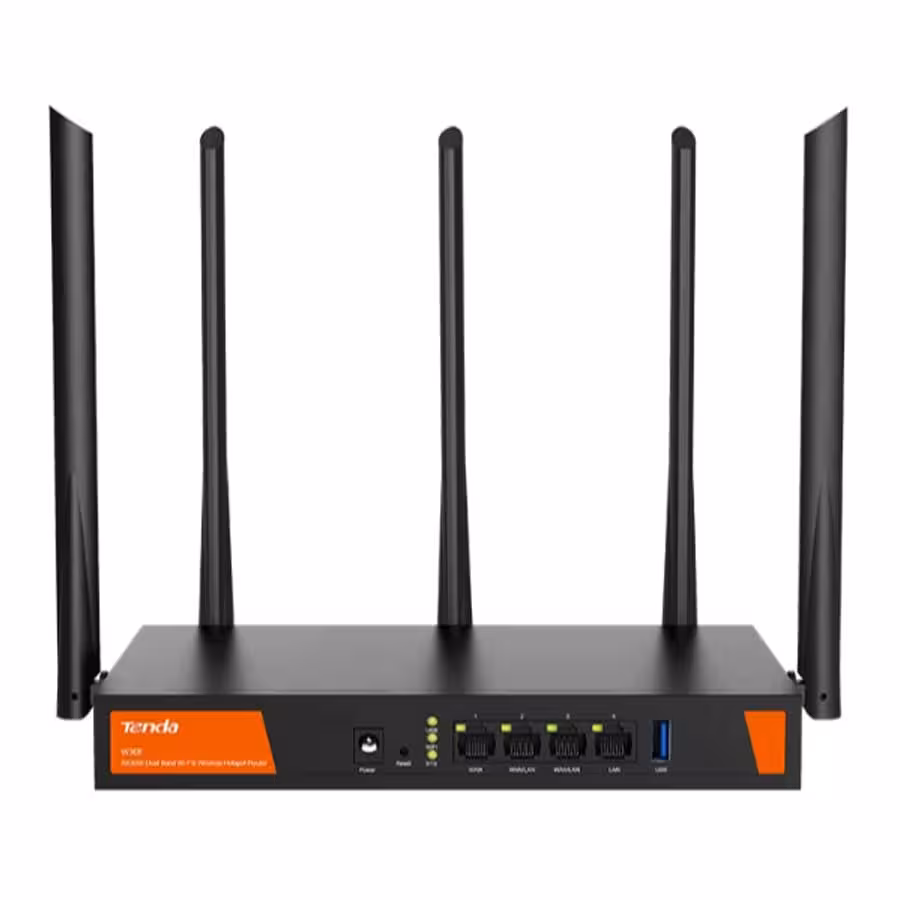 قیمت و خرید روتر بی‌سیم گیگابیت و دوباند AX3000 تندا مدل W30E | یاس ارتباط