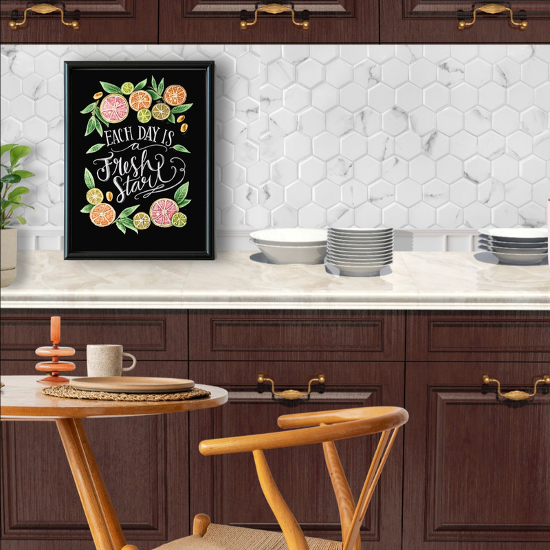 تابلو مدل آشپزخانه طرح فروتس | دنیای قاب