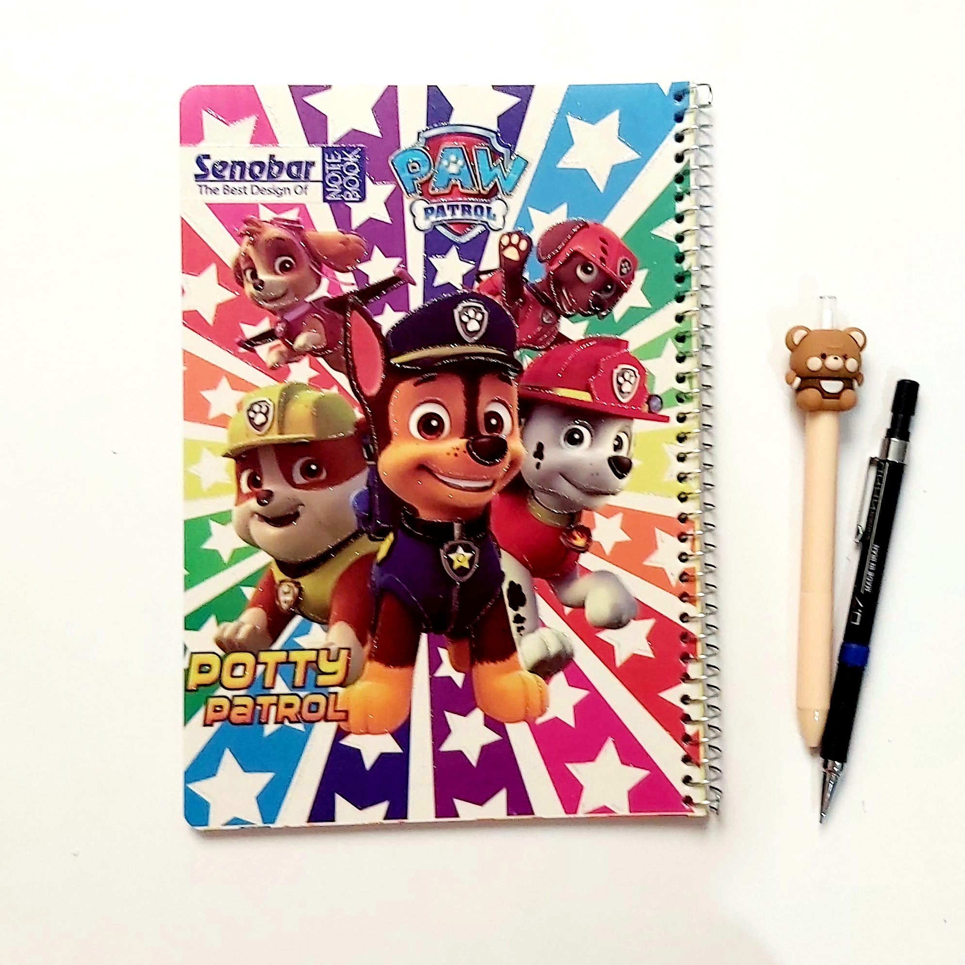 دفتر  مشق 50 برگ جلد طلقی طرح سگهای نگهبان