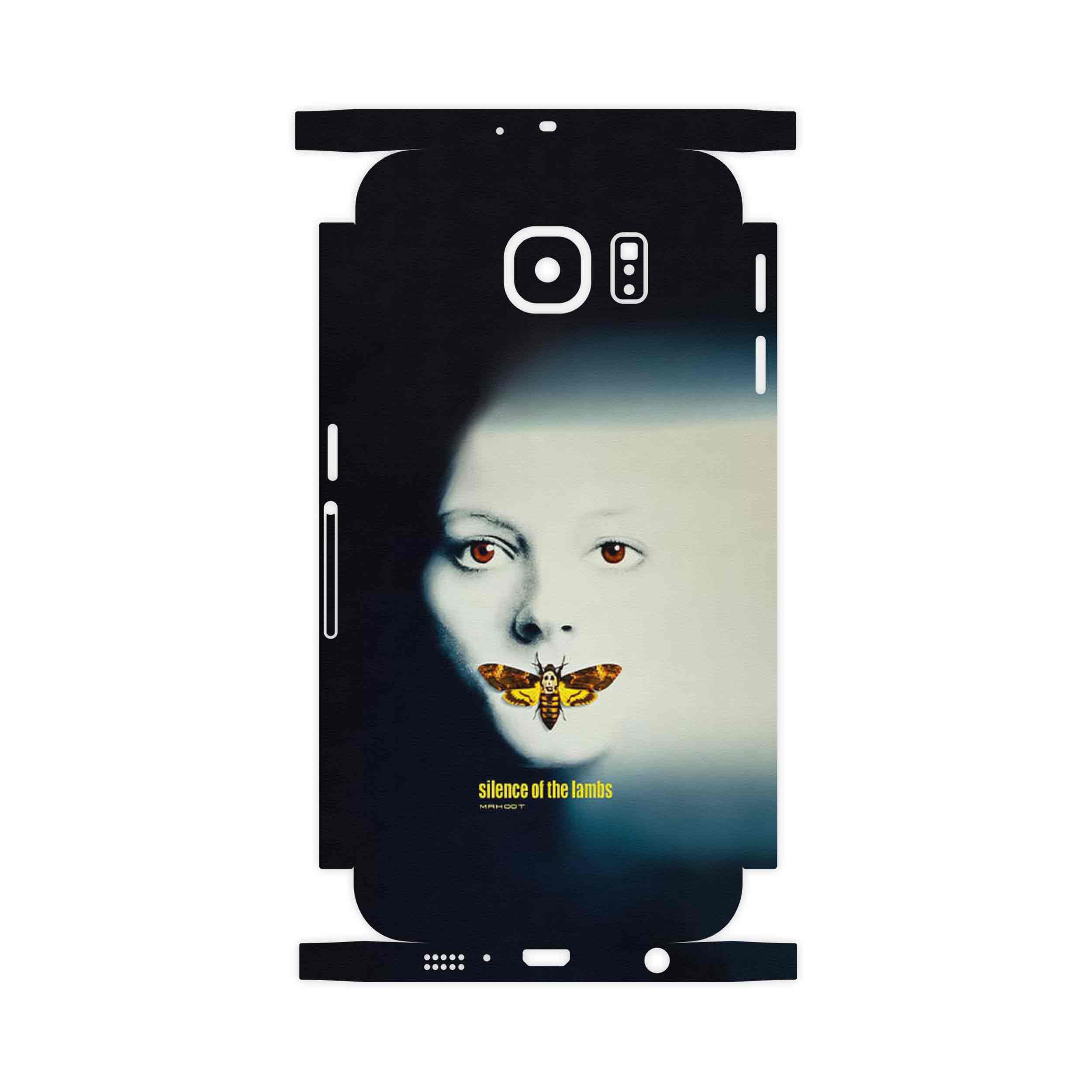 برچسب پوششی ماهوت مدل Silence of the Lambs-FullSkin مناسب برای گوشی موبایل سامسونگ Galaxy S6 Edge