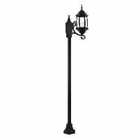 چراغ حیاطی ایستاده تک شاخه شفق با طول 1.6 متر مدل سورنا کد 2611