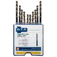 مجموعه 10 عددی مته آهن اس تی ای مدل BIT سایز 8 میلی متر