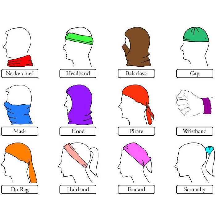 دستمال سر و گردن مدل Rokh12