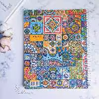 دفتر 100 برگ خطدار رحلی سم پرفراژ دار کد 05
