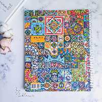 دفتر 100 برگ خطدار رحلی سم پرفراژ دار کد 05