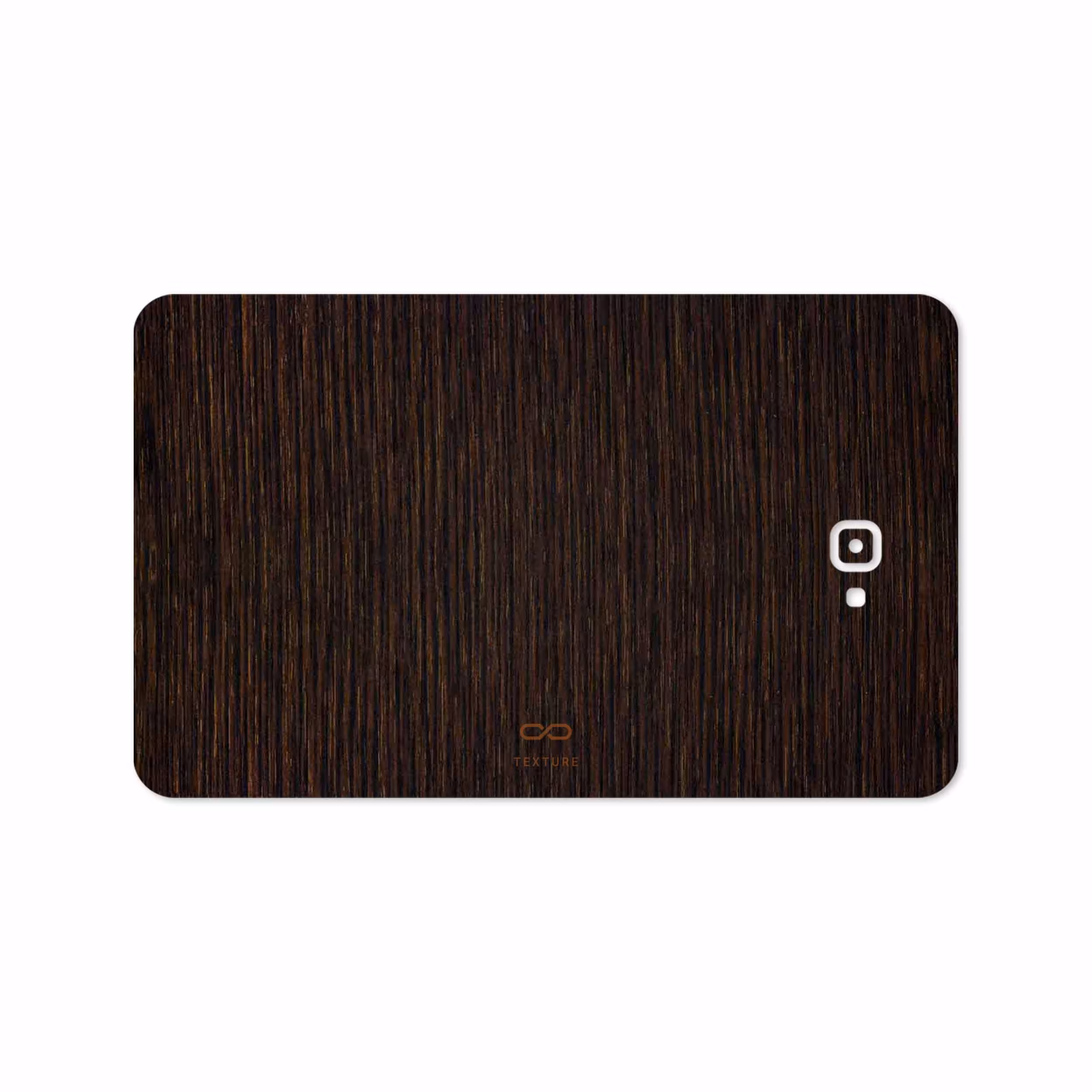 برچسب پوششی ماهوت مدل Dark-Gold-Stripes-Wood مناسب برای تبلت سامسونگ Galaxy Tab A 10.1 2016 T585