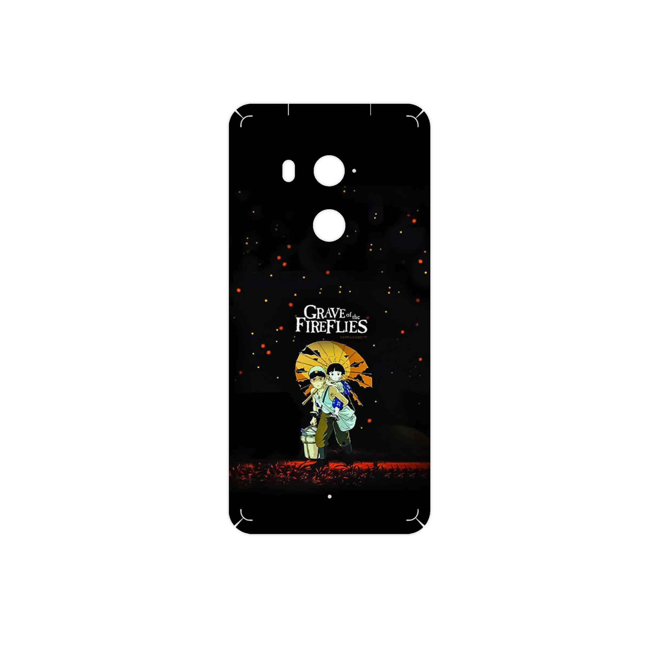 برچسب پوششی ماهوت مدل Grave of the Fireflies مناسب برای گوشی موبایل اچ تی سی U11 Plus