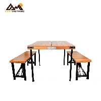 میز و صندلی تاشو 4 نفره چوبی