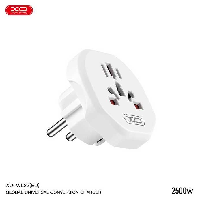 تبدیل دوشاخه برق ایکس او XO WL23 (EU)