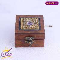 جعبه موزیکال سنتی طرح کاشی زرد | 505/46