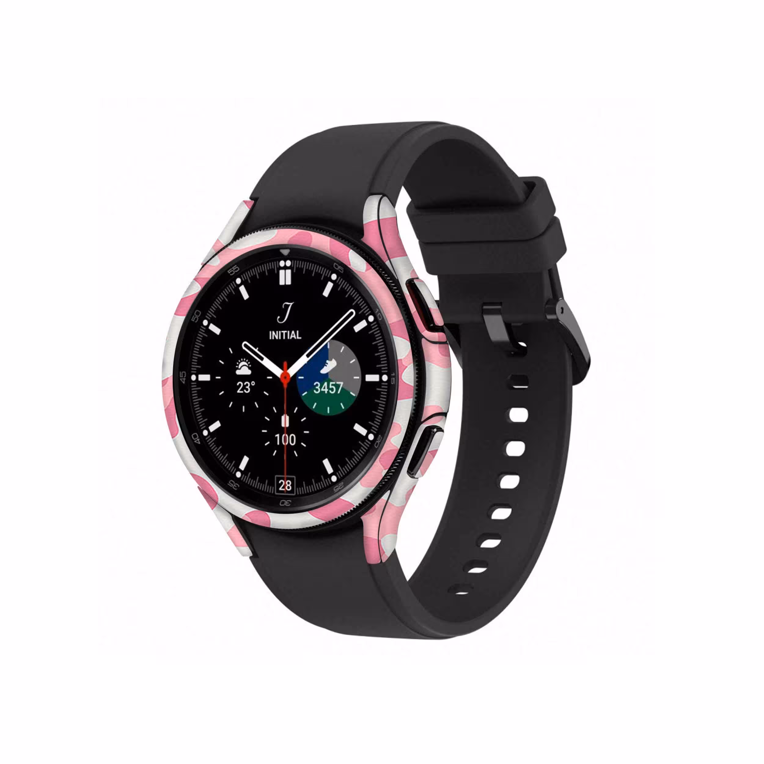 برچسب ماهوت طرح Army Pink pixel مناسب برای ساعت هوشمند سامسونگ Watch4 Classic 42mm