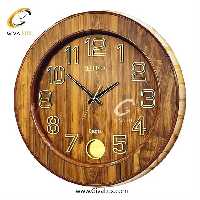 ساعت دیواری اورجینال ولدر PVC قهوه ای| کد رفرنس 702