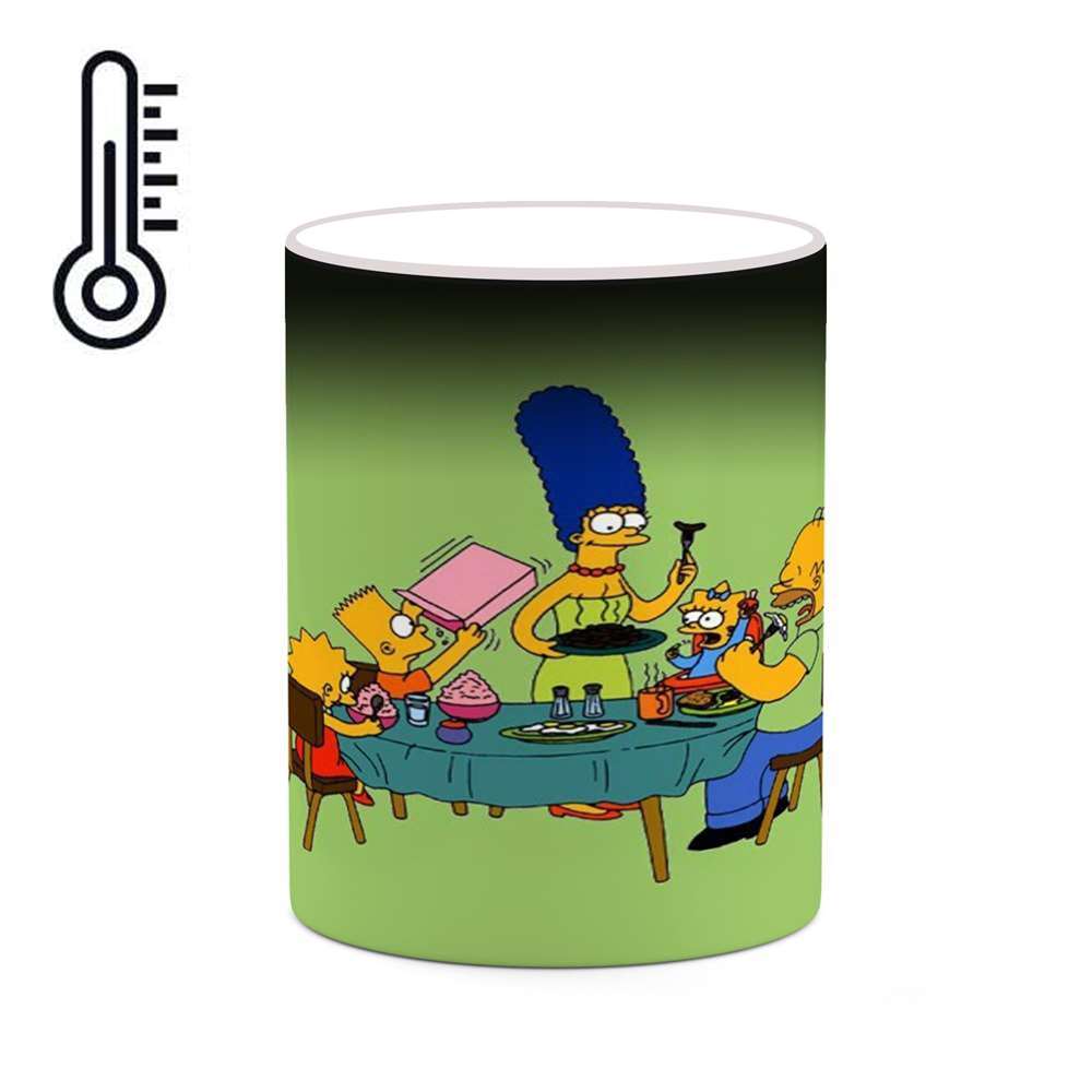 ماگ حرارتی کاکتی طرح کارتون سیمپسون مدل mgh23739