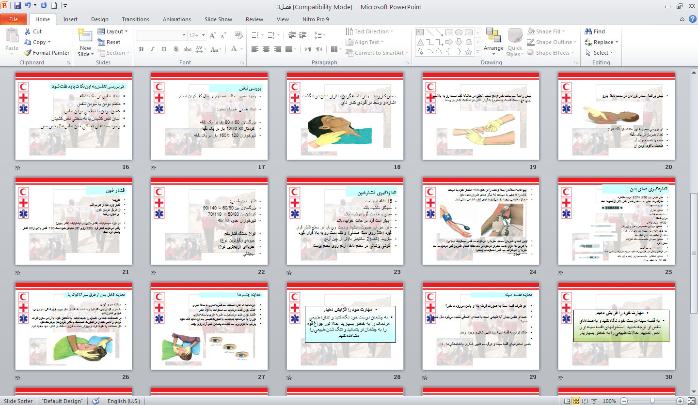 پاورپوينت ارزیابی و روش برخورد با مصدوم