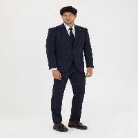 کت و شلوار مردانه سرمه ای پیرکاردین - فروشگاه لباس شهرمون