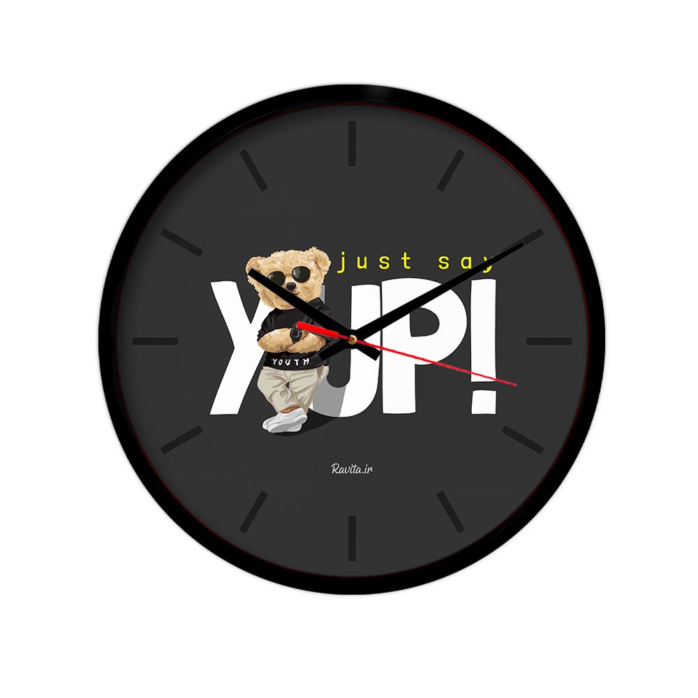 ساعت‌ دیواری رومیزی راویتا طرح تدی کد 3443