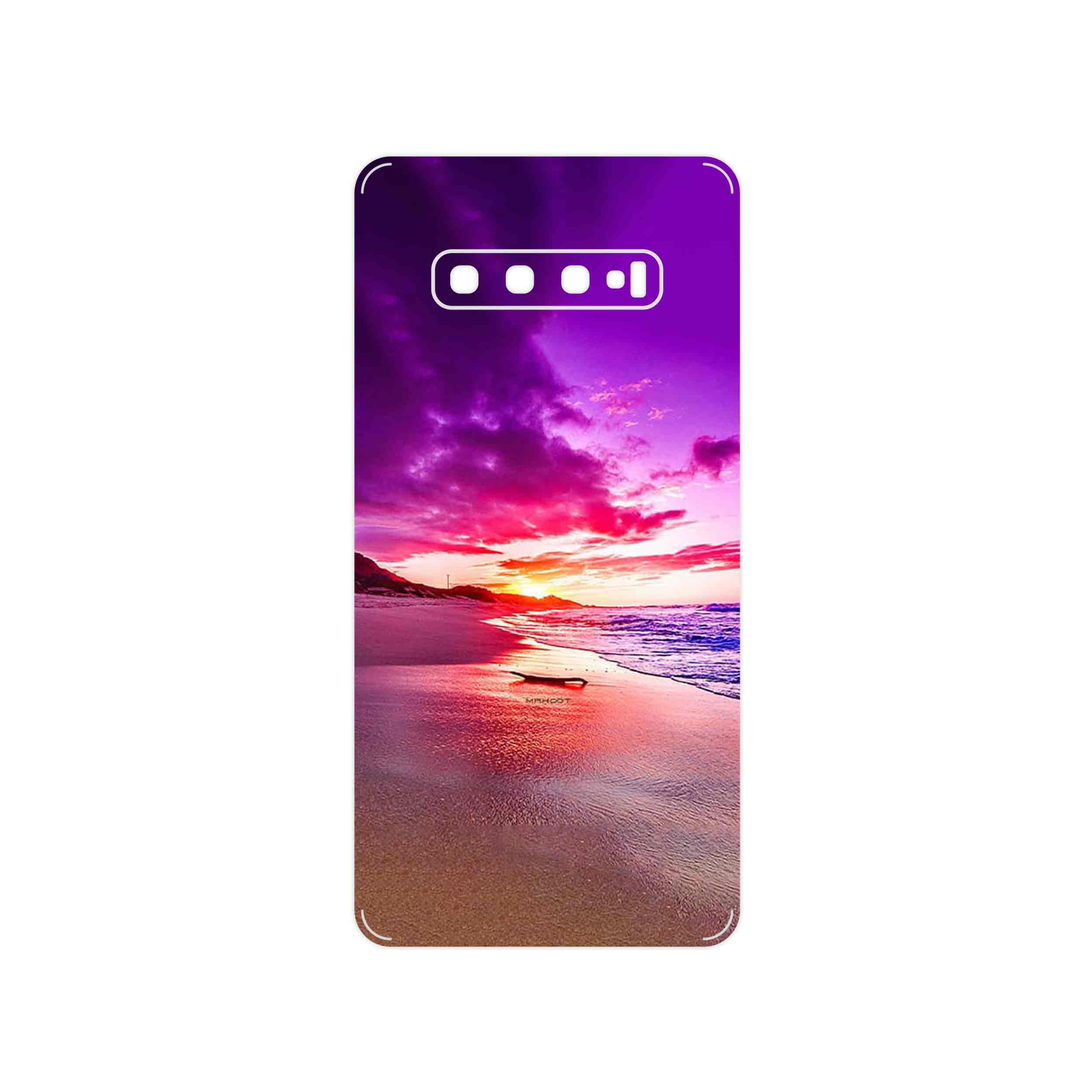 برچسب پوششی ماهوت مدل Sunset مناسب برای گوشی موبایل سامسونگ Galaxy S10 Plus