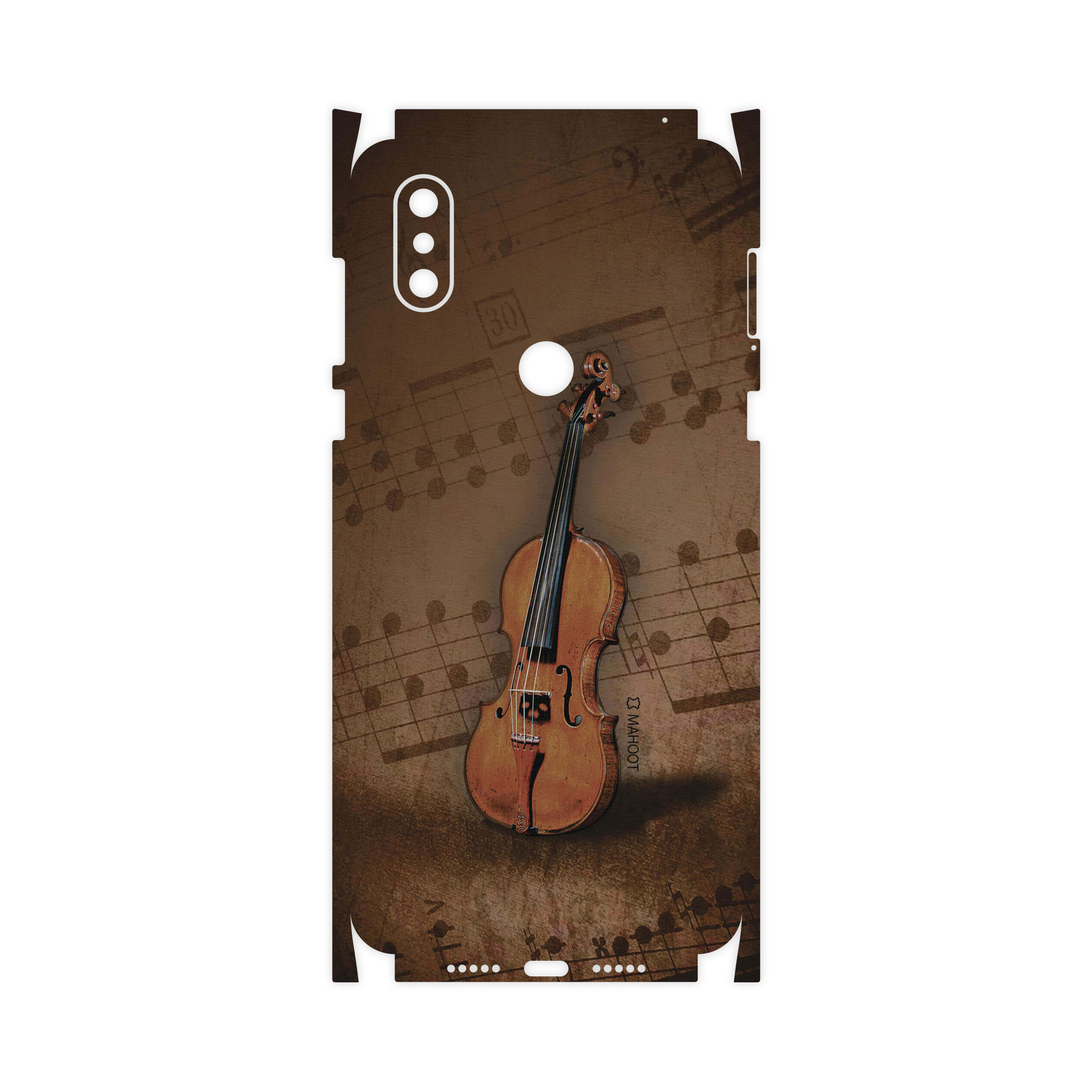 برچسب پوششی ماهوت مدل Violin-Instrument-FullSkin مناسب برای گوشی موبایل شیائومی Mi Mix 3