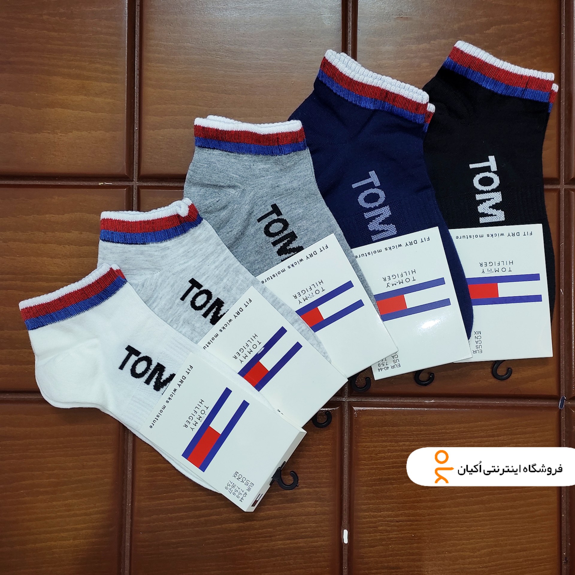 جوراب مچی مردانه مچ رنگی Tommy