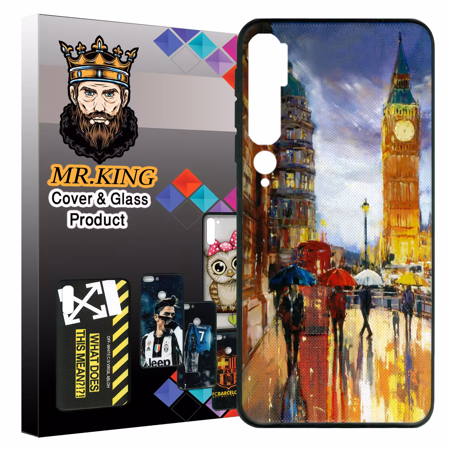 کاور مسترکینگ طرح شهر کد 1293 مناسب برای گوشی موبایل شیائومی Mi Note 10 / Note 10 pro 